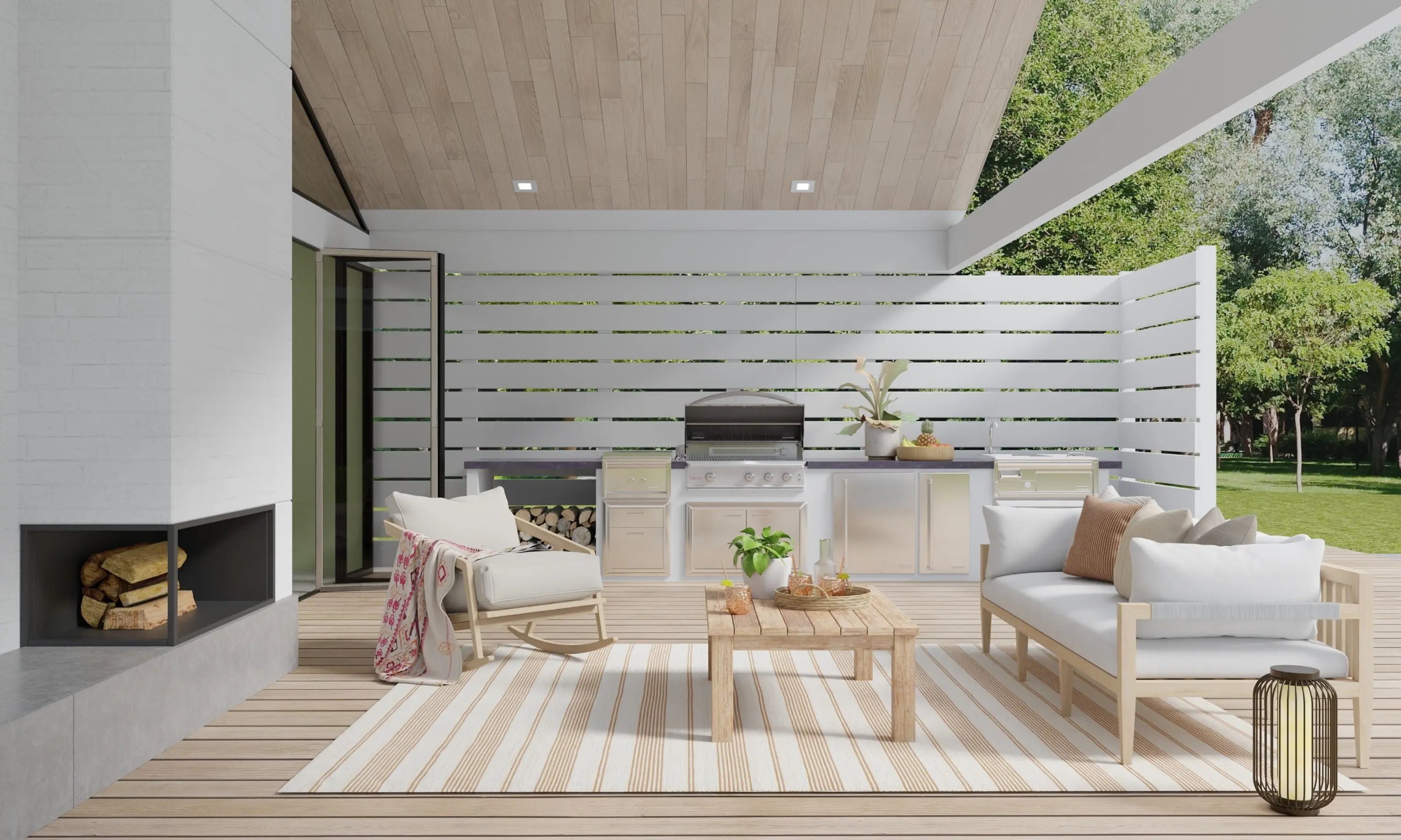 8' X 11' Brown and Ivory Striped Hand Woven Area Rug Homeroots Outdoor