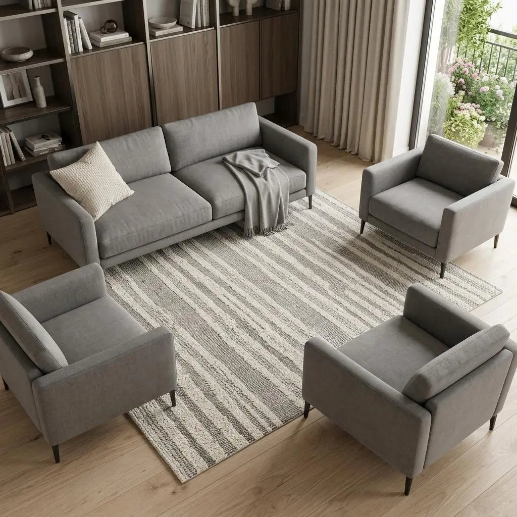 8' X 11' Gray And Beige Abstract Area Rug Homeroots Home Decor