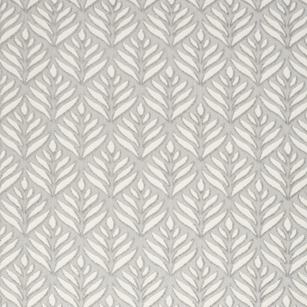 8' X 11' Gray Floral Non Skid Indoor Outdoor Area Rug Homeroots Outdoor