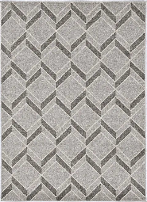 8' X 11' Gray Geometric Indoor Outdoor Area Rug Homeroots Outdoor