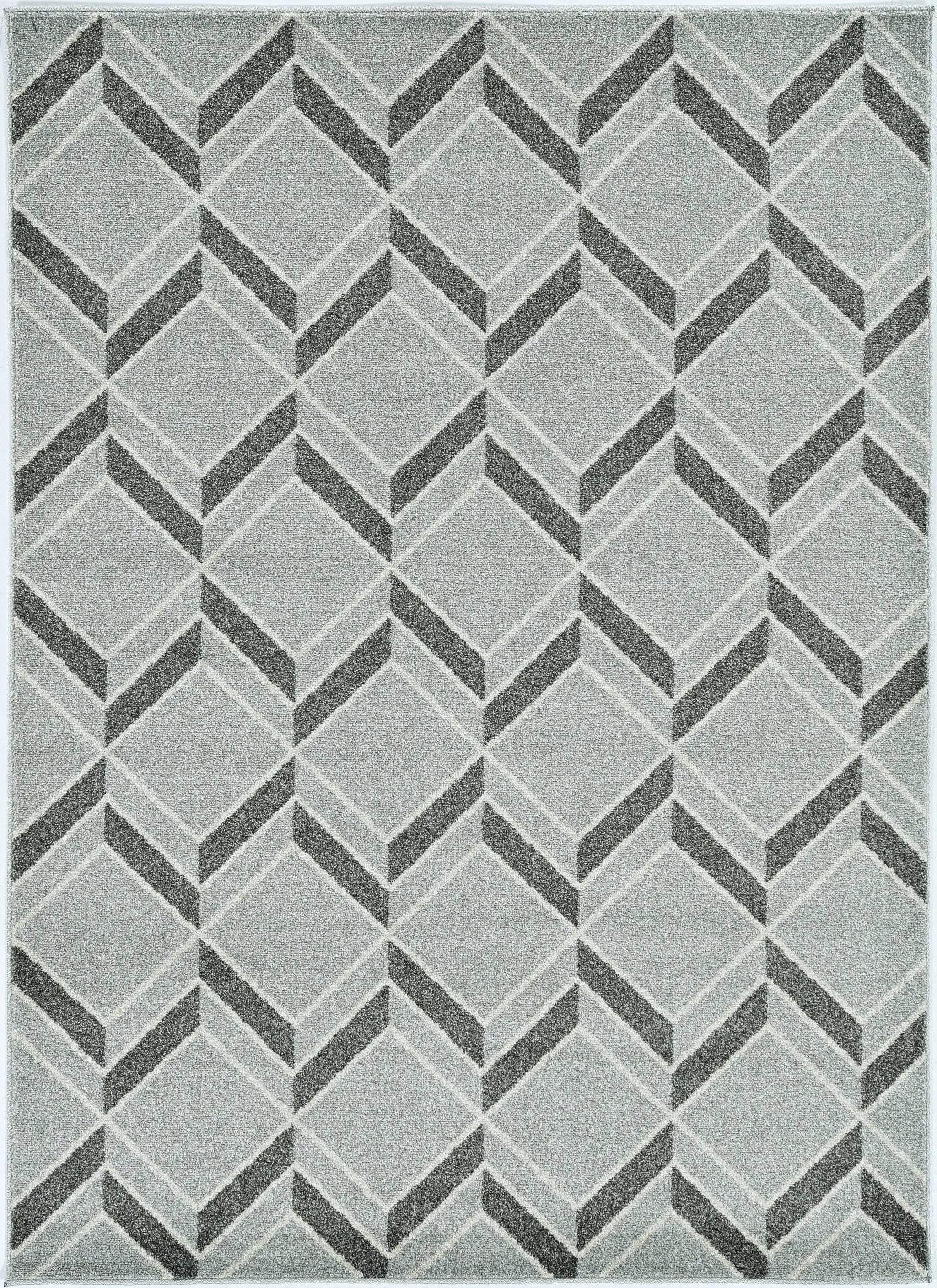 8' X 11' Gray Geometric Indoor Outdoor Area Rug Homeroots Outdoor