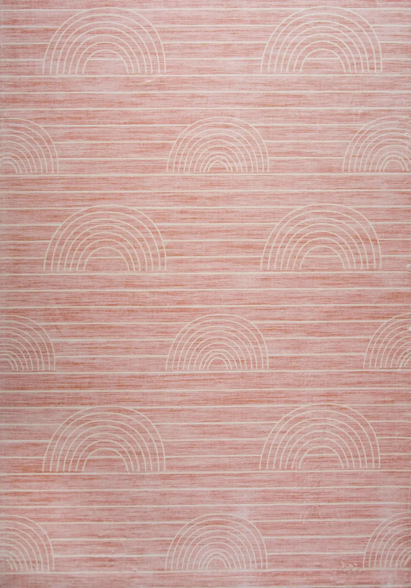 8' X 11' Pink Abstract Area Rug Homeroots Home Decor