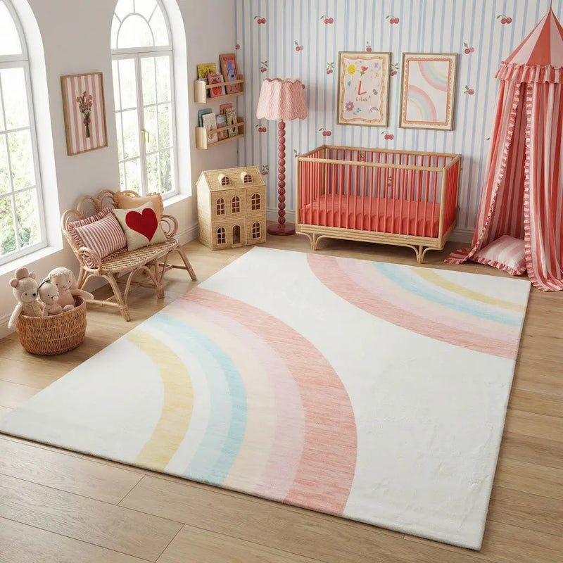 8' X 11' Pink Abstract Area Rug Homeroots Home Decor
