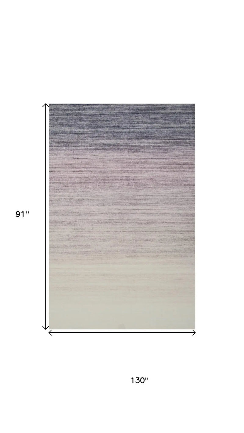 8' X 11' Purple Abstract Area Rug Homeroots Home Decor