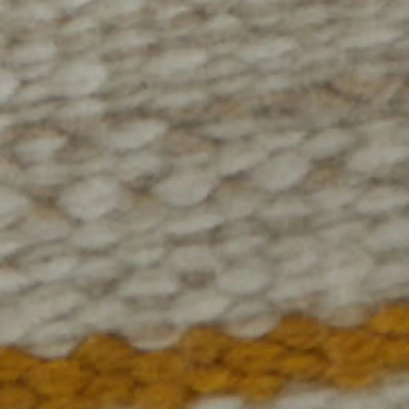 8' X 11' Yellow and Ivory Striped Hand Woven Area Rug Homeroots Outdoor