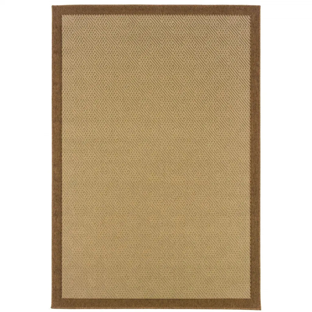 8' X 13' Beige Indoor Outdoor Area Rug Homeroots Outdoor