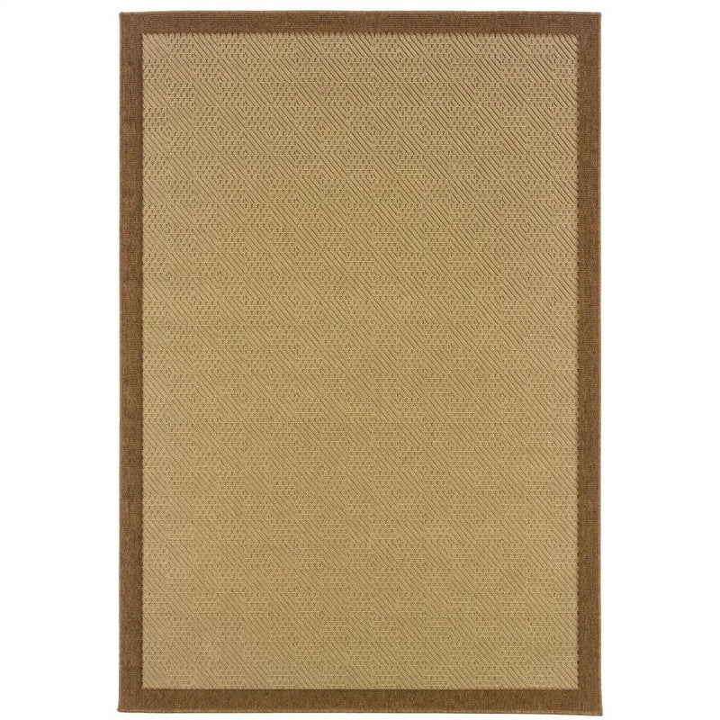 8' X 13' Beige Indoor Outdoor Area Rug Homeroots Outdoor