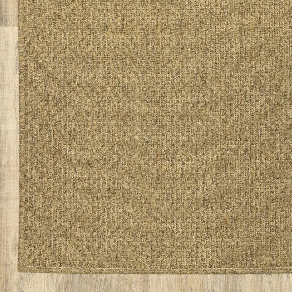 8' X 13' Tan Indoor Outdoor Area Rug Homeroots Outdoor