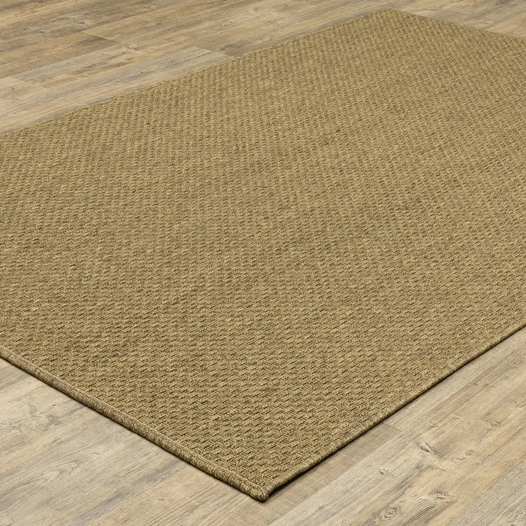 8' X 13' Tan Indoor Outdoor Area Rug Homeroots Outdoor