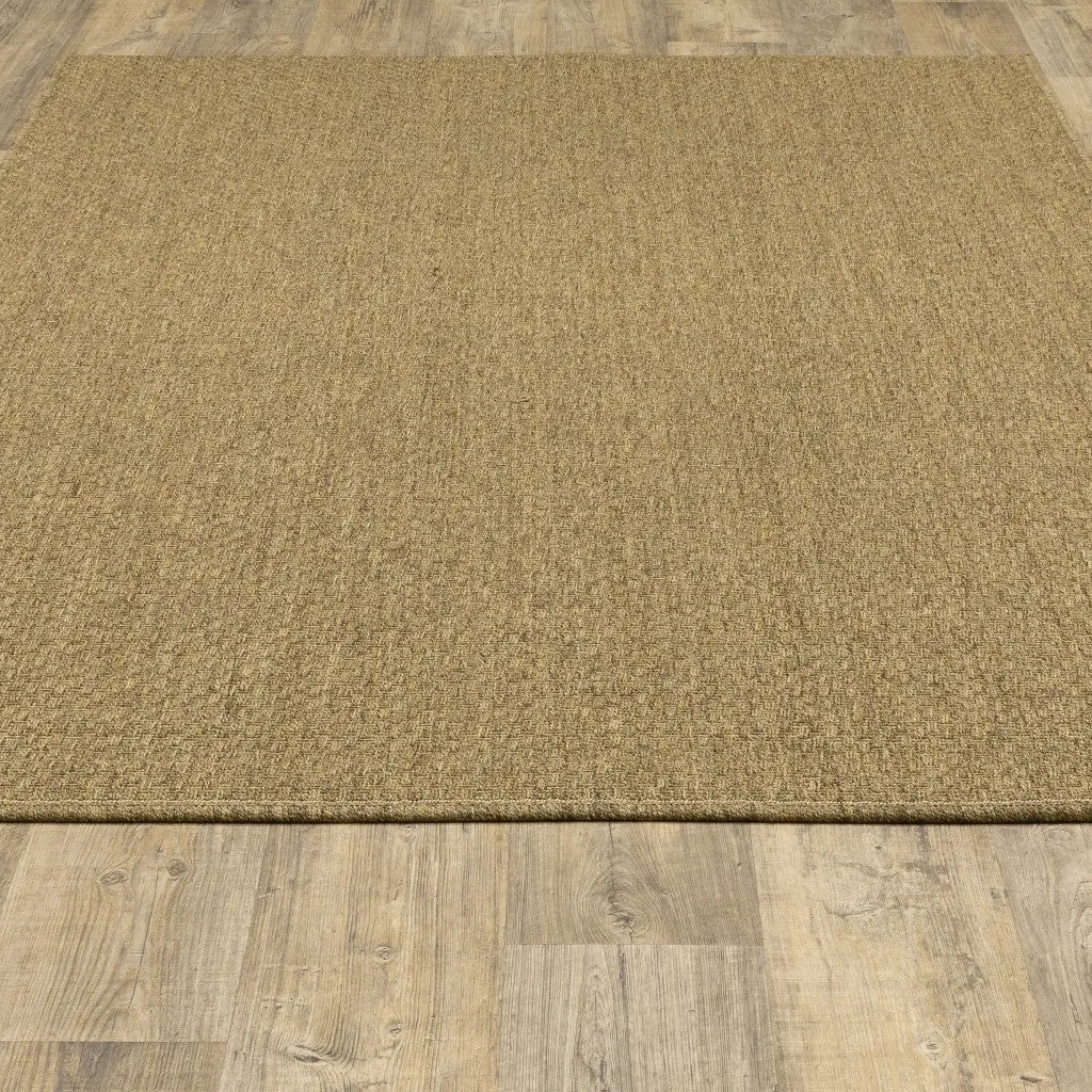 8' X 13' Tan Indoor Outdoor Area Rug Homeroots Outdoor