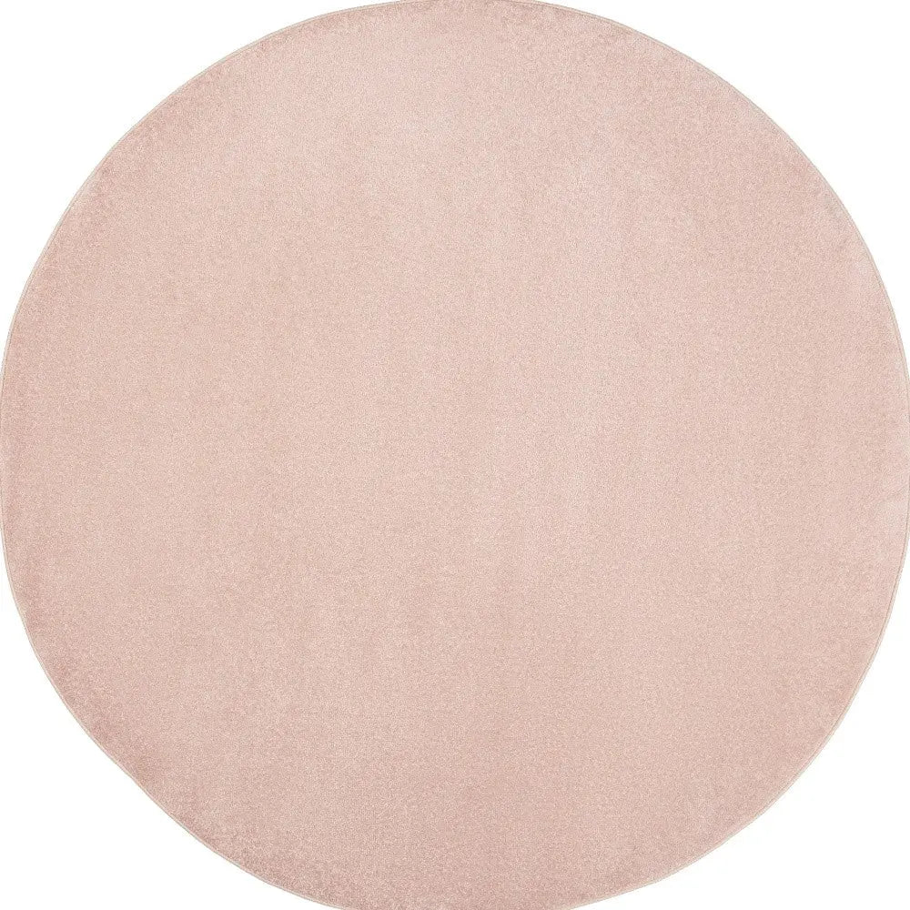 8' X 8' Pink Round Indoor Outdoor Area Rug - GreatEagleInc