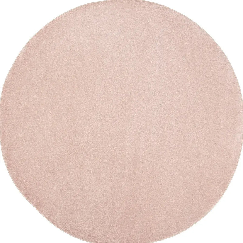8' X 8' Pink Round Indoor Outdoor Area Rug - GreatEagleInc