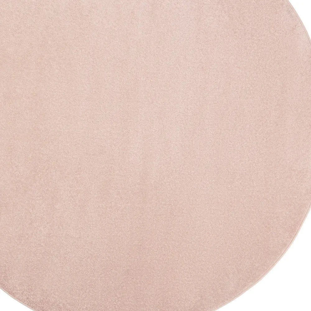 8' X 8' Pink Round Indoor Outdoor Area Rug - GreatEagleInc