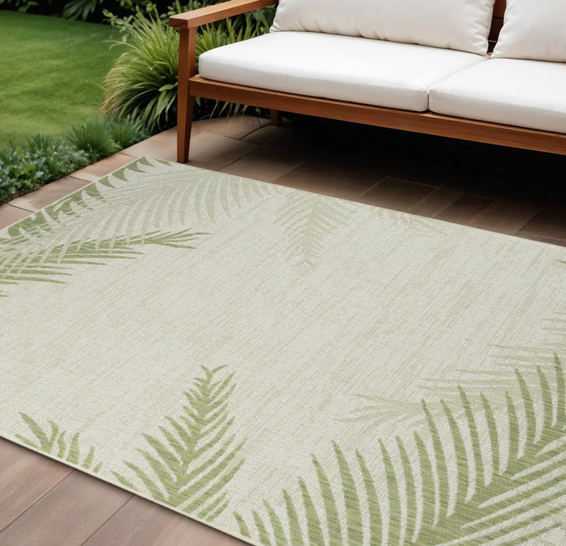 8' X 9' Beige Indoor Outdoor Area Rug Homeroots Outdoor