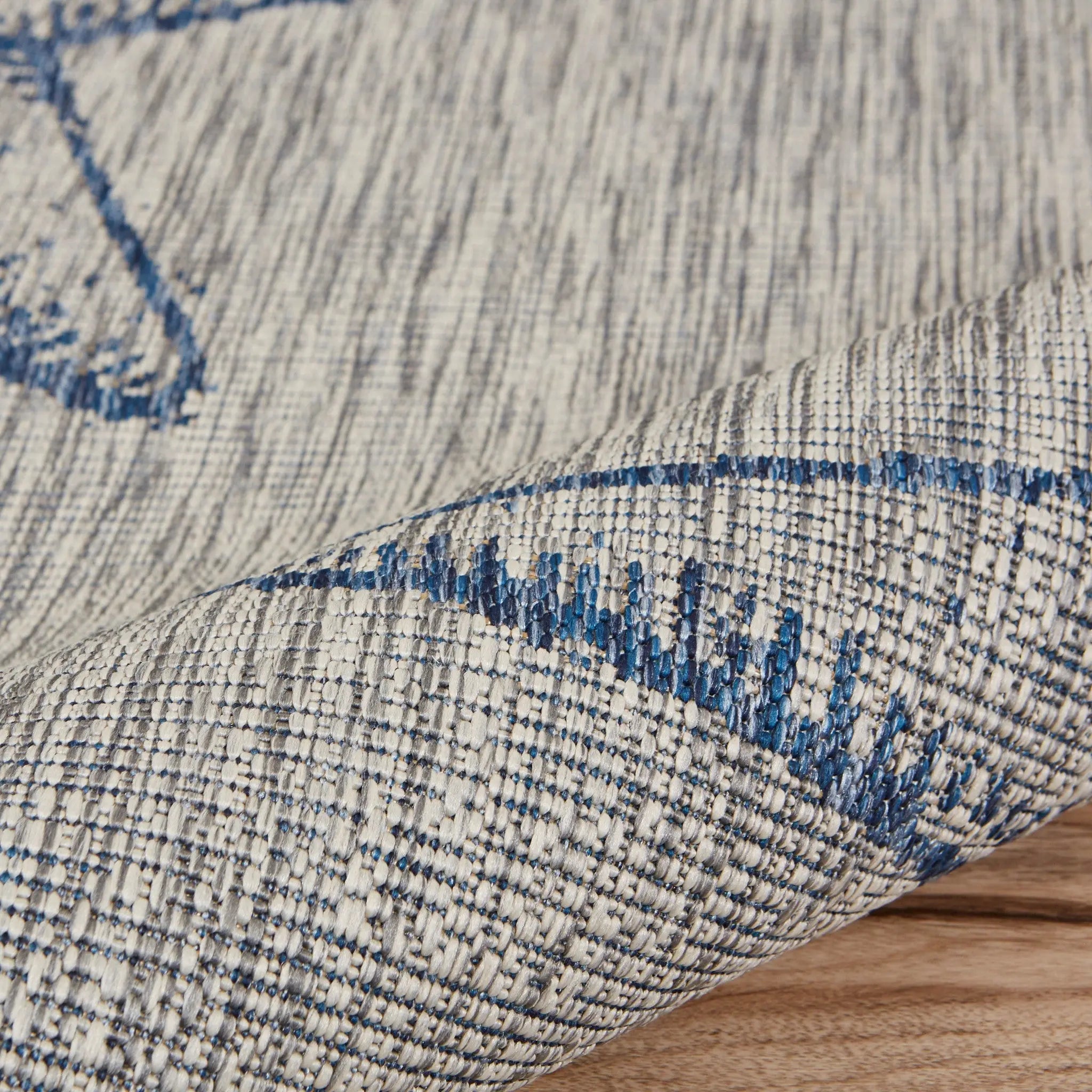 8' X 9' Blue And Gray Starfish Indoor Outdoor Area Rug Homeroots Outdoor