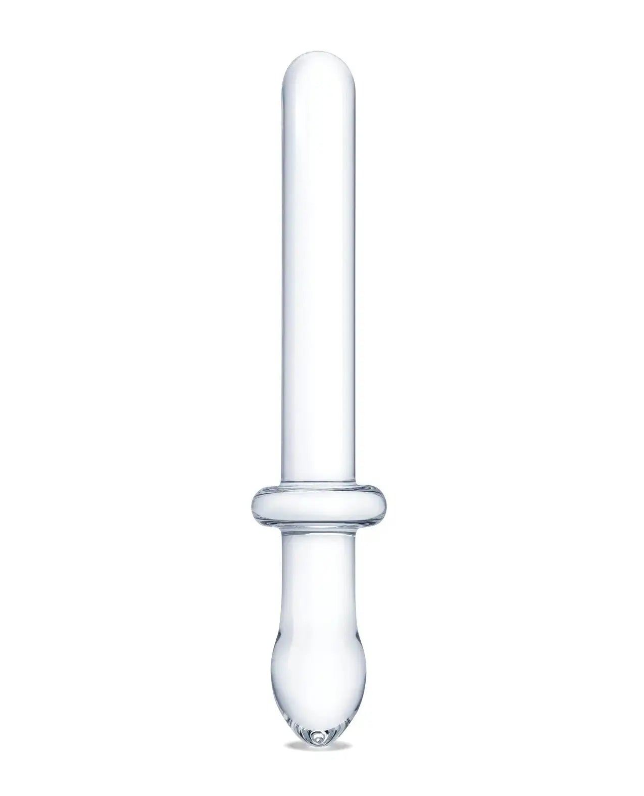 9.25 Inch Classic Smooth Dual-Ended Dildo - Clear Glas