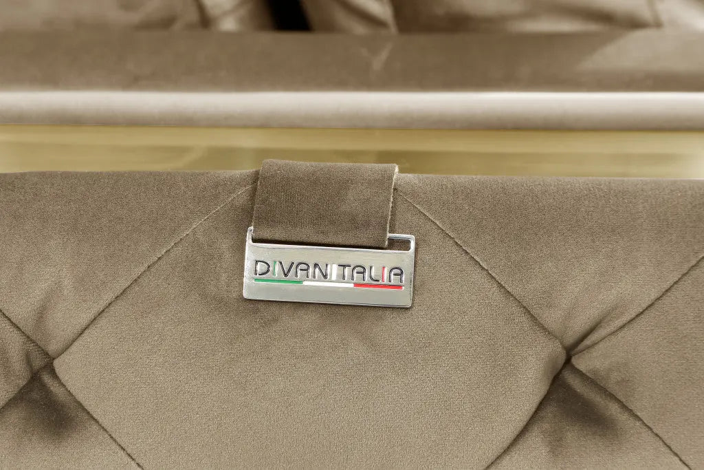 90" Beige Velvet Sofa With Gold Legs Homeroots Living Room