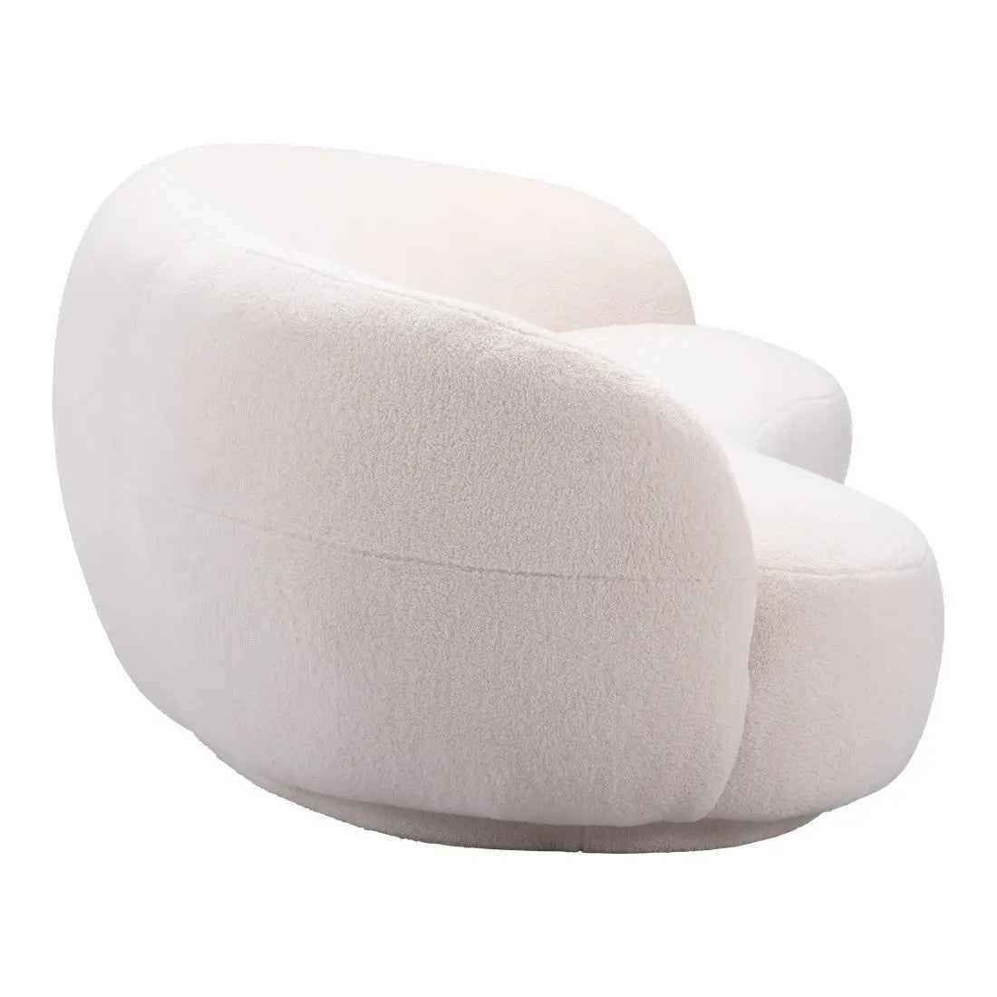 93" Cream Fabric Sofa Homeroots Living Room