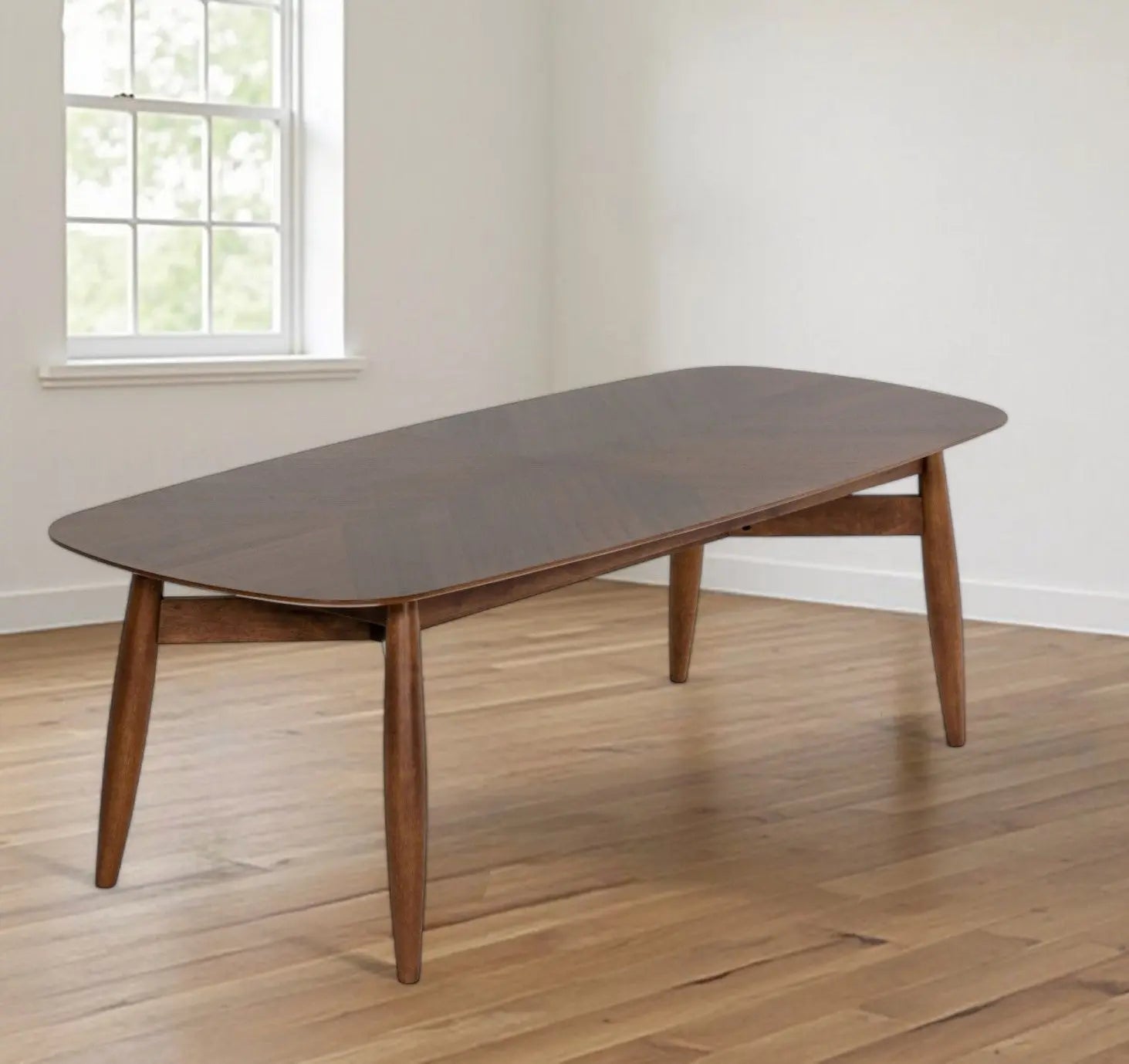95" Brown Solid Wood Dining Table Homeroots Kitchen & Dining