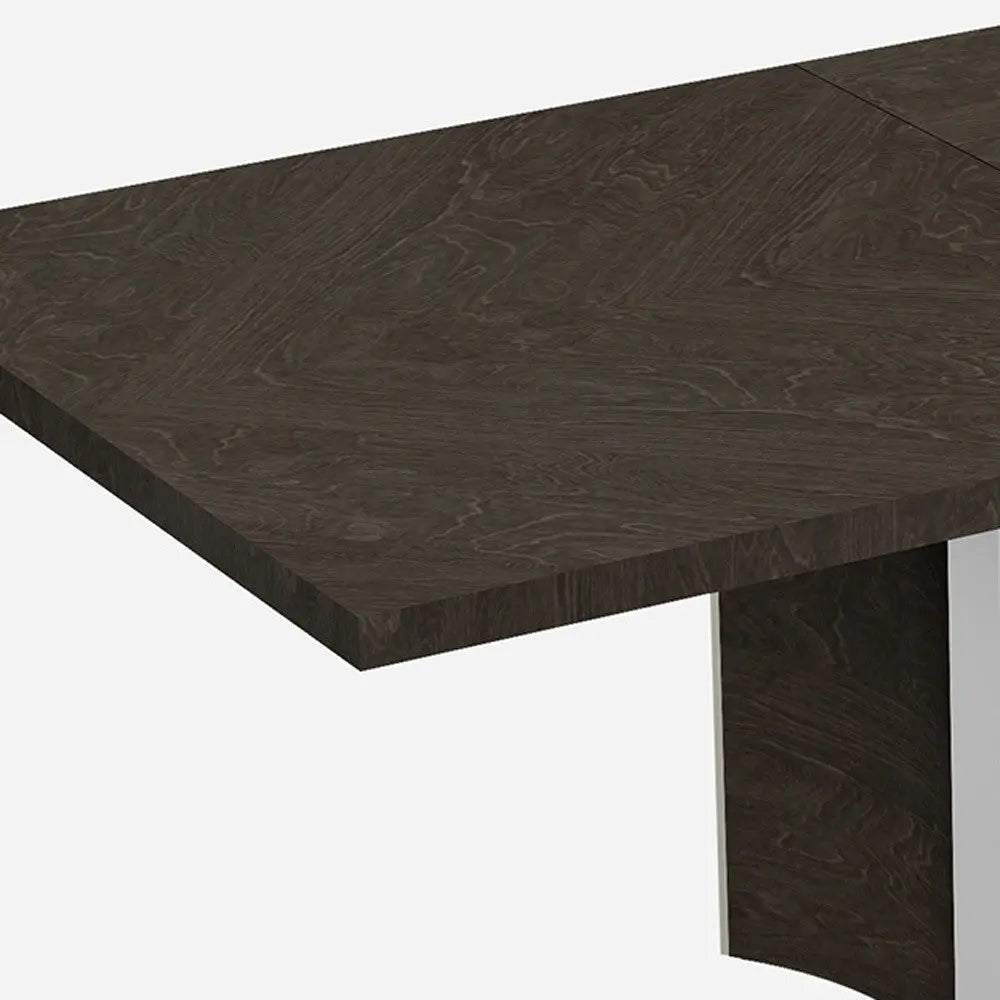 99" Gray Brown Solid Wood Dining Table Homeroots Kitchen & Dining