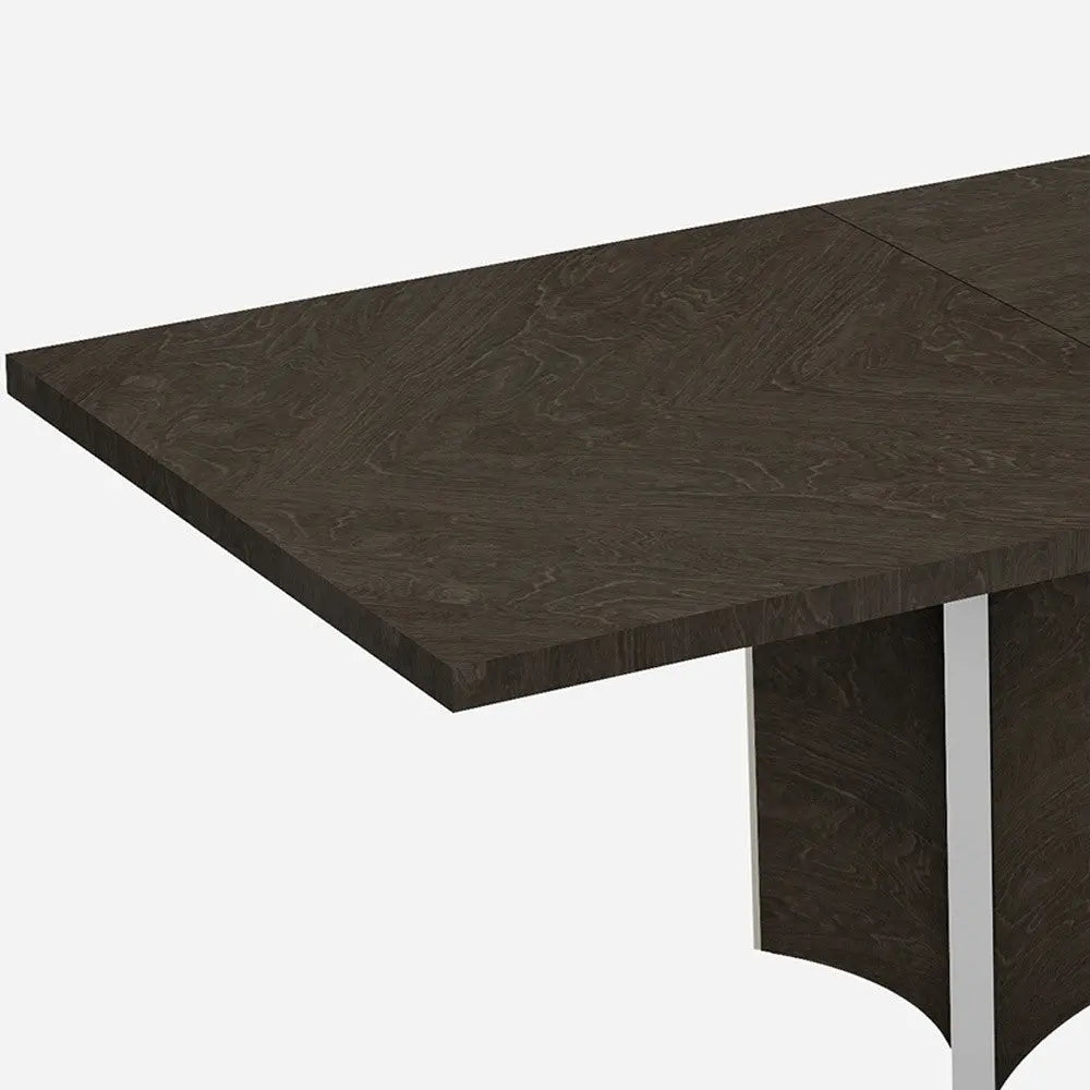 99" Gray Brown Solid Wood Dining Table Homeroots Kitchen & Dining