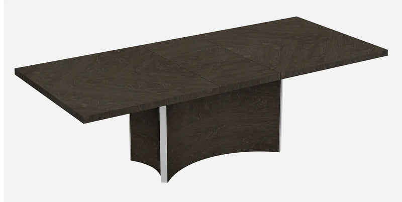 99" Gray Brown Solid Wood Dining Table Homeroots Kitchen & Dining