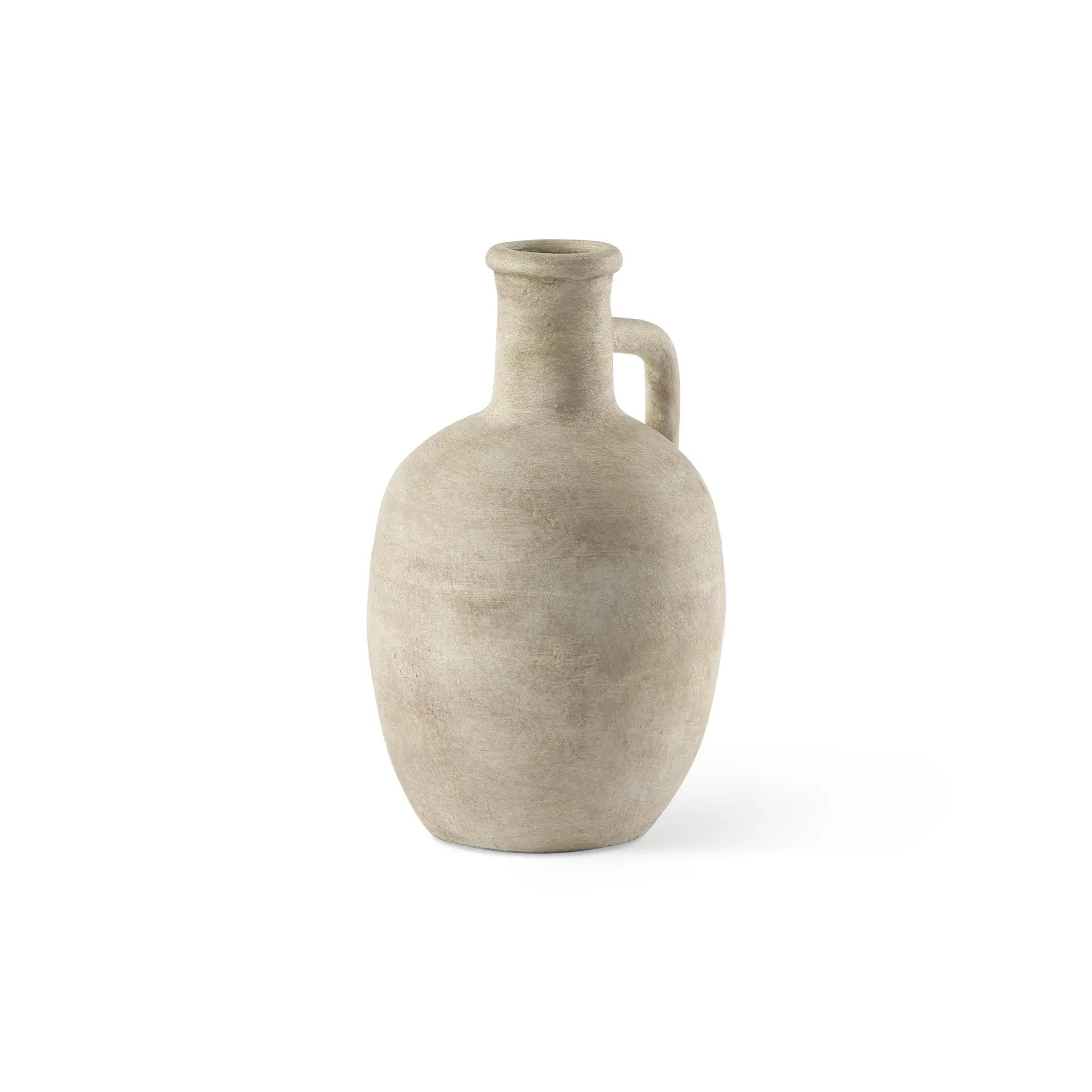 9" Beige Ceramic Table Vase Homeroots Home Decor