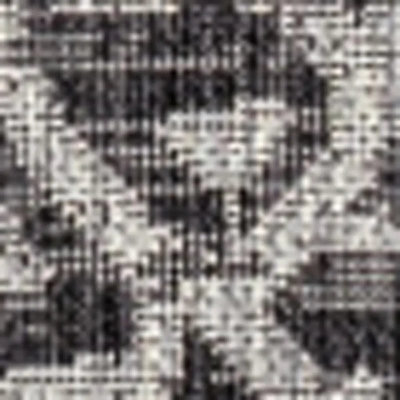 9' Black And Gray Square Medallion Indoor Outdoor Area Rug Homeroots Outdoor