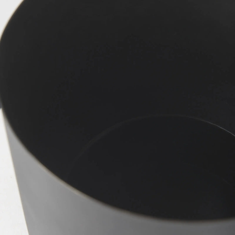 9" Black Metal Round Table Vase Homeroots Home Decor