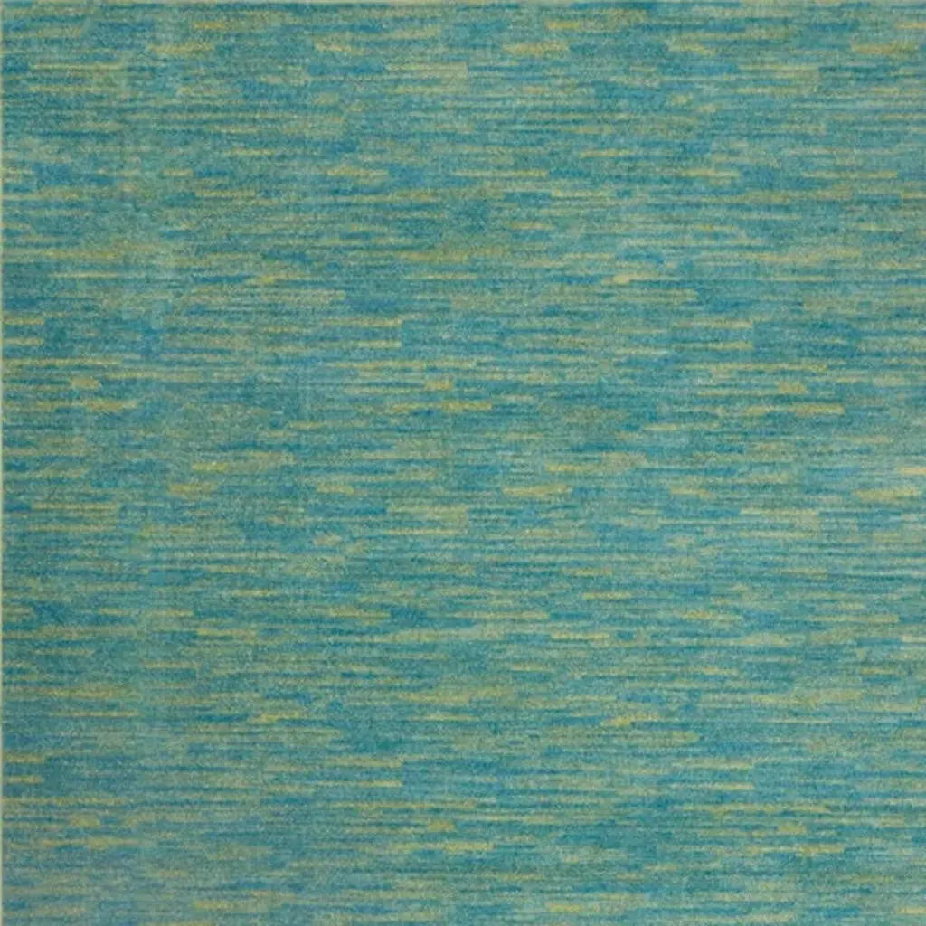 9' Blue And Green Indoor Outdoor Area Rug - GreatEagleInc