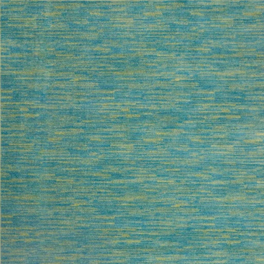 9' Blue And Green Indoor Outdoor Area Rug - GreatEagleInc