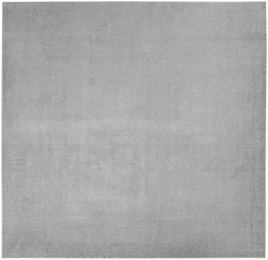 9' Gray Square Indoor Outdoor Area Rug - GreatEagleInc