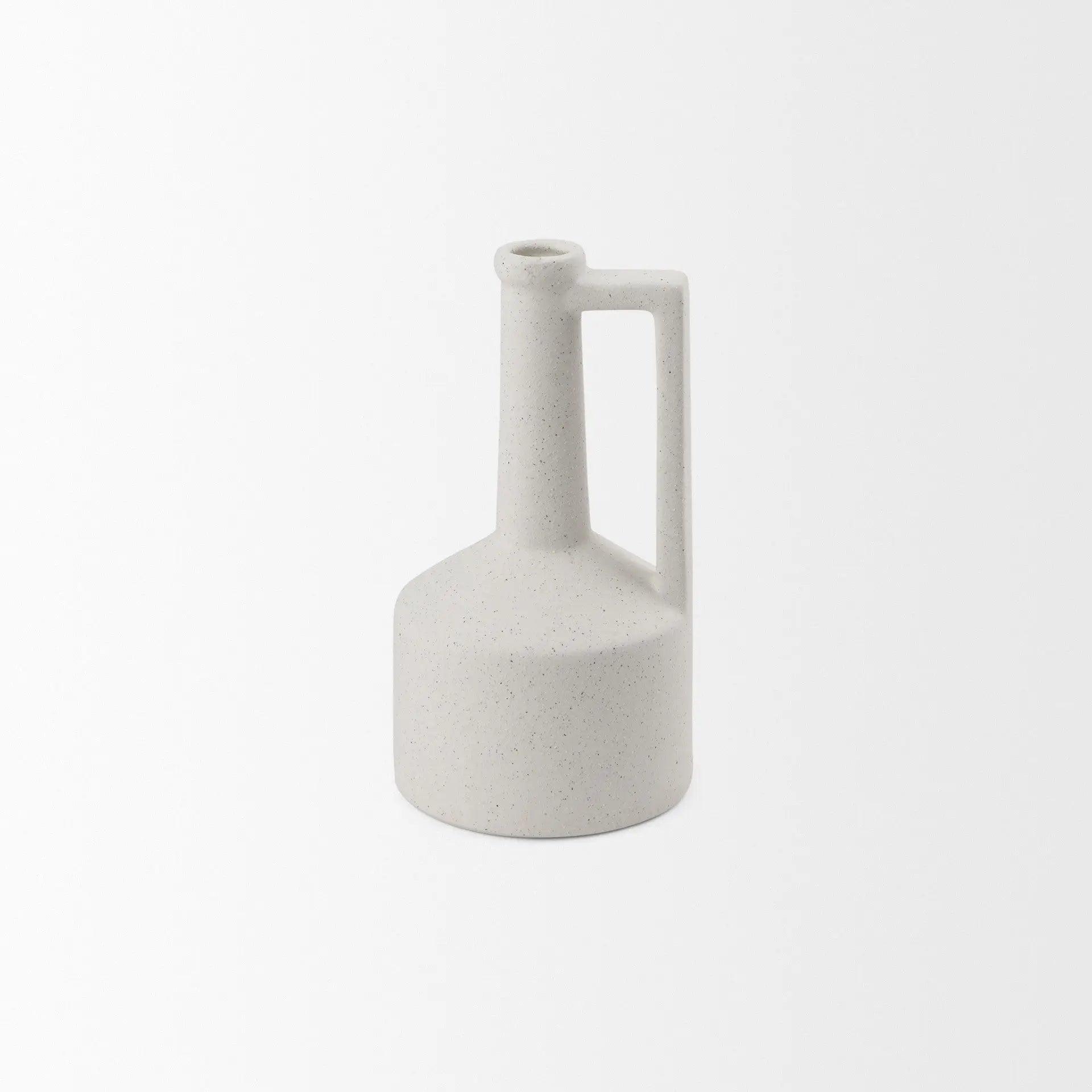 9" White Ceramic Table Vase Homeroots Home Decor
