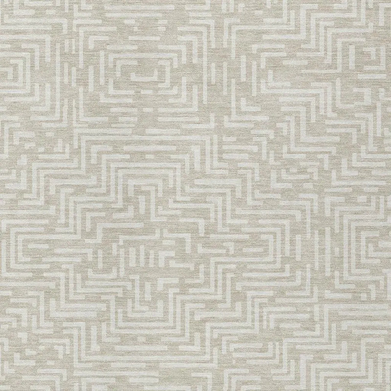 9' X 12' Beige And Blue Geometric Washable Indoor Outdoor Area Rug Homeroots Outdoor