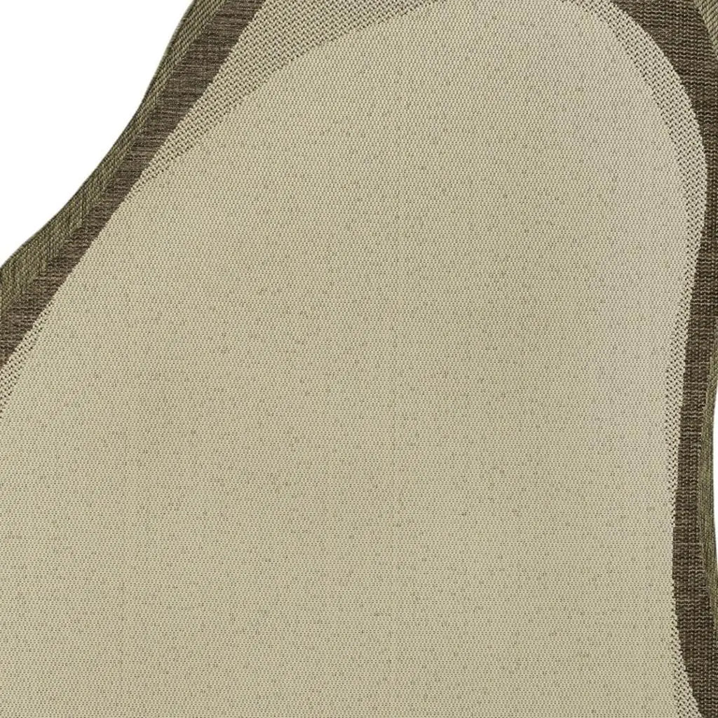 9' X 12' Beige And Brown Abstract Indoor Outdoor Area Rug Homeroots Outdoor
