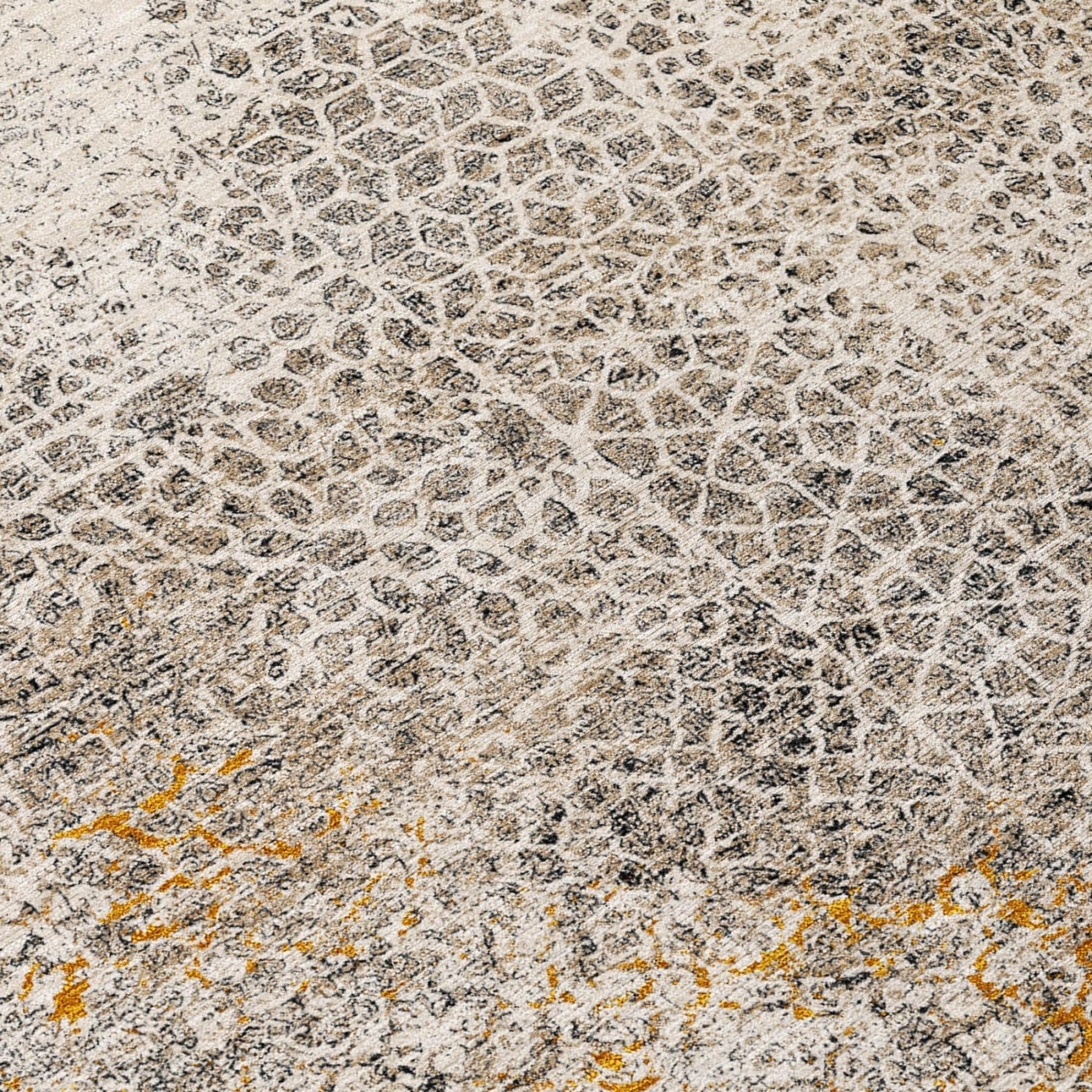 9' X 12' Beige And Brown Abstract Washable Indoor Outdoor Area Rug Homeroots Outdoor