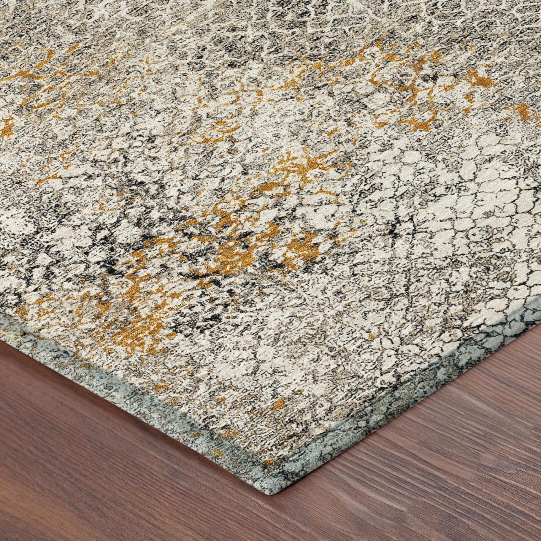 9' X 12' Beige And Brown Abstract Washable Indoor Outdoor Area Rug Homeroots Outdoor