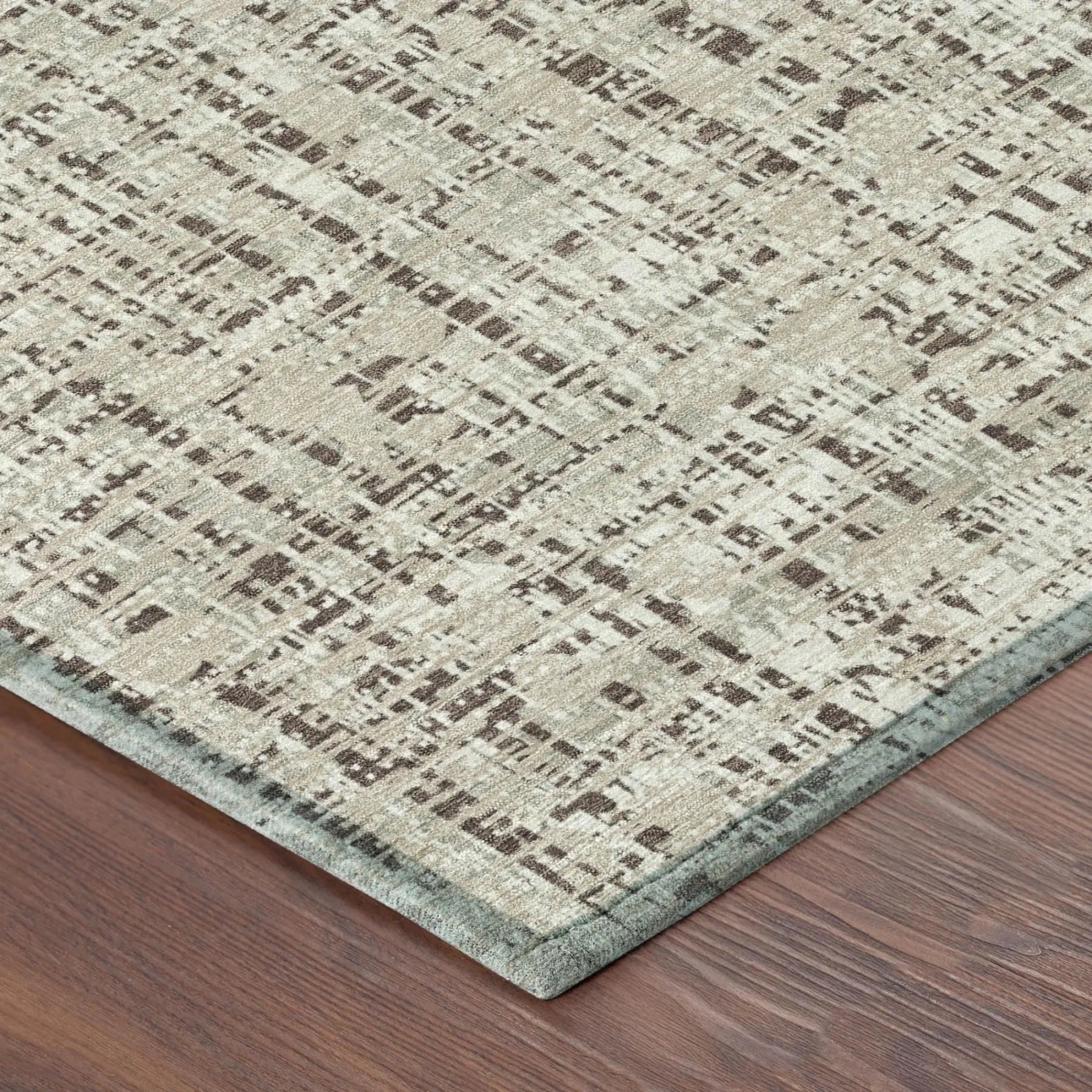 9' X 12' Beige And Brown Abstract Washable Indoor Outdoor Area Rug Homeroots Outdoor