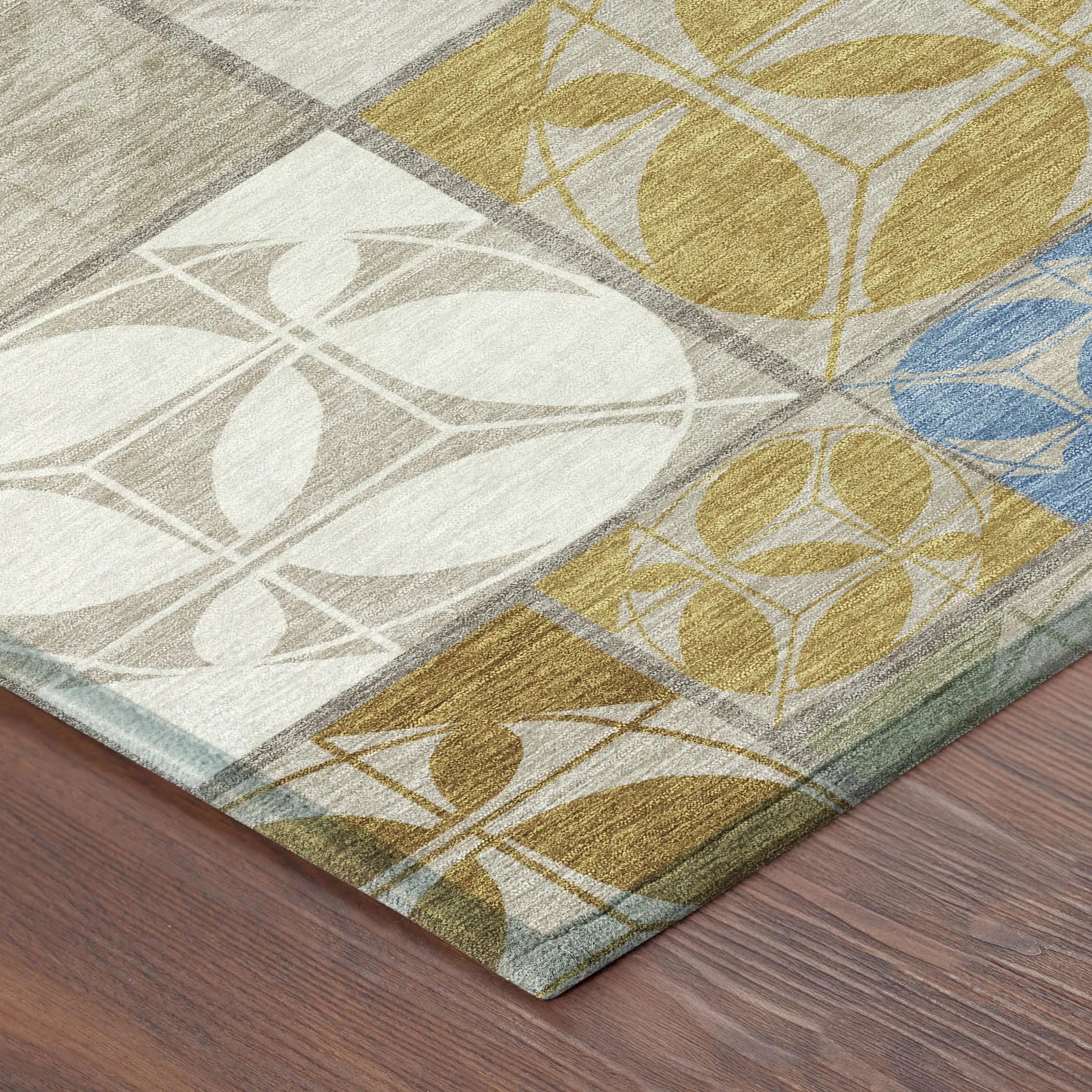9' X 12' Beige And Brown Geometric Washable Indoor Outdoor Area Rug Homeroots Outdoor