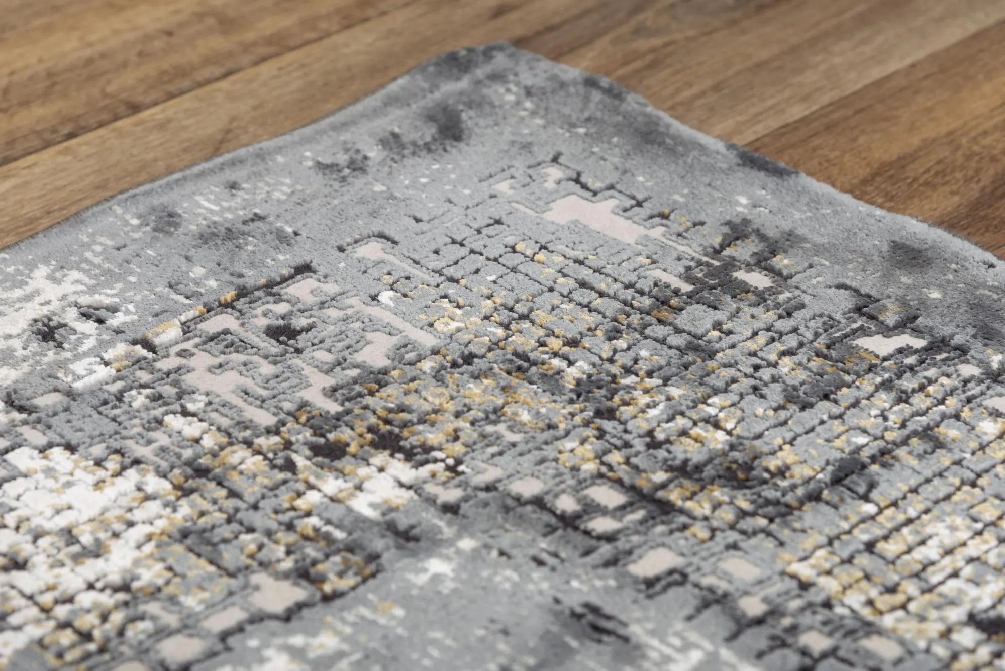 9' X 12' Beige And Charcoal Oriental Area Rug Homeroots Home Decor
