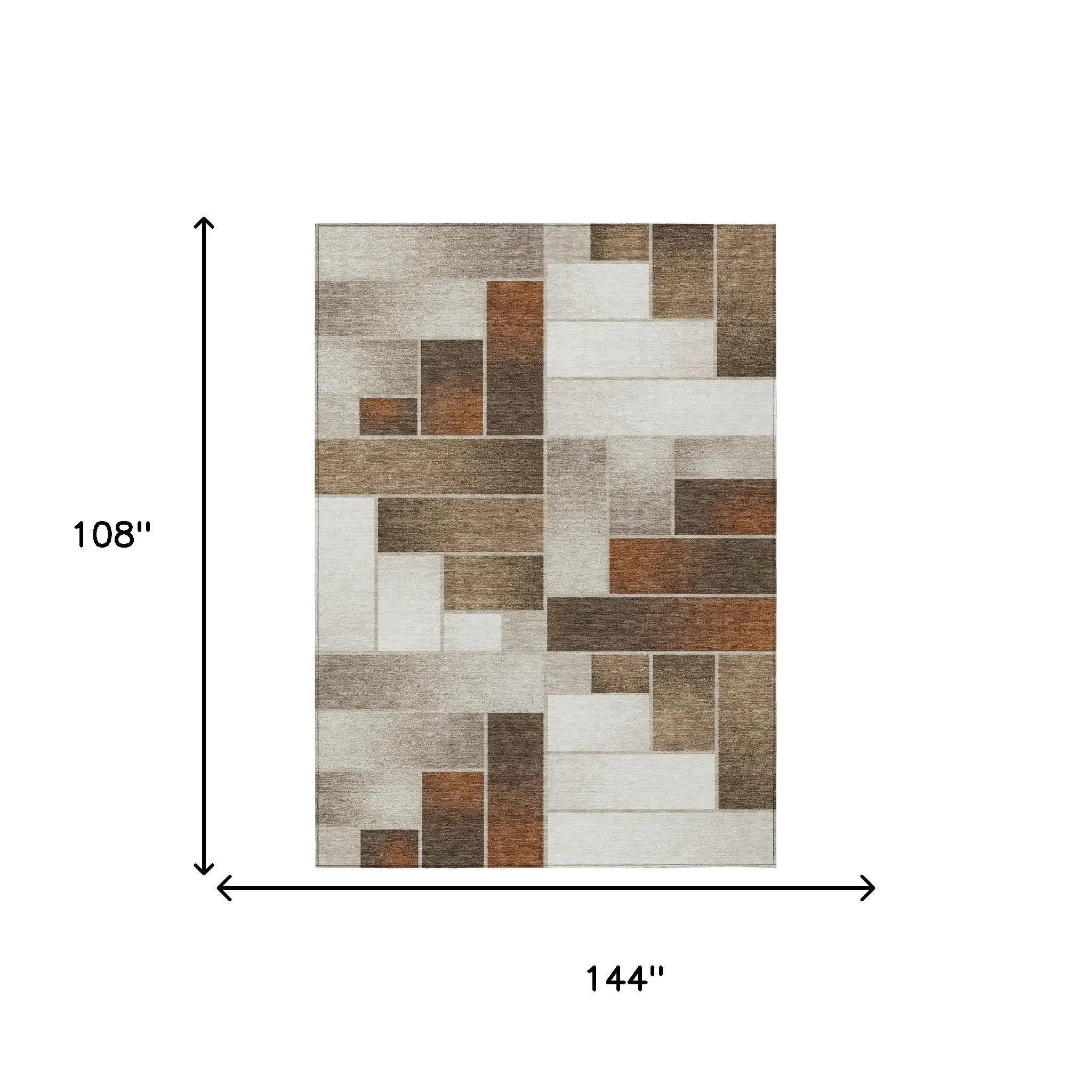 9' X 12' Beige And Graphite Geometric Washable Indoor Outdoor Area Rug Homeroots Outdoor