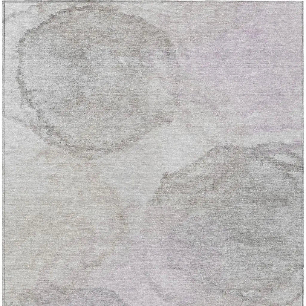 9' X 12' Beige And Ivory Abstract Washable Indoor Outdoor Area Rug Homeroots Outdoor