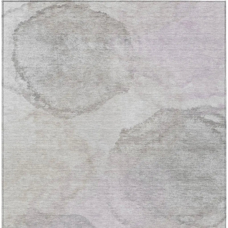 9' X 12' Beige And Ivory Abstract Washable Indoor Outdoor Area Rug Homeroots Outdoor
