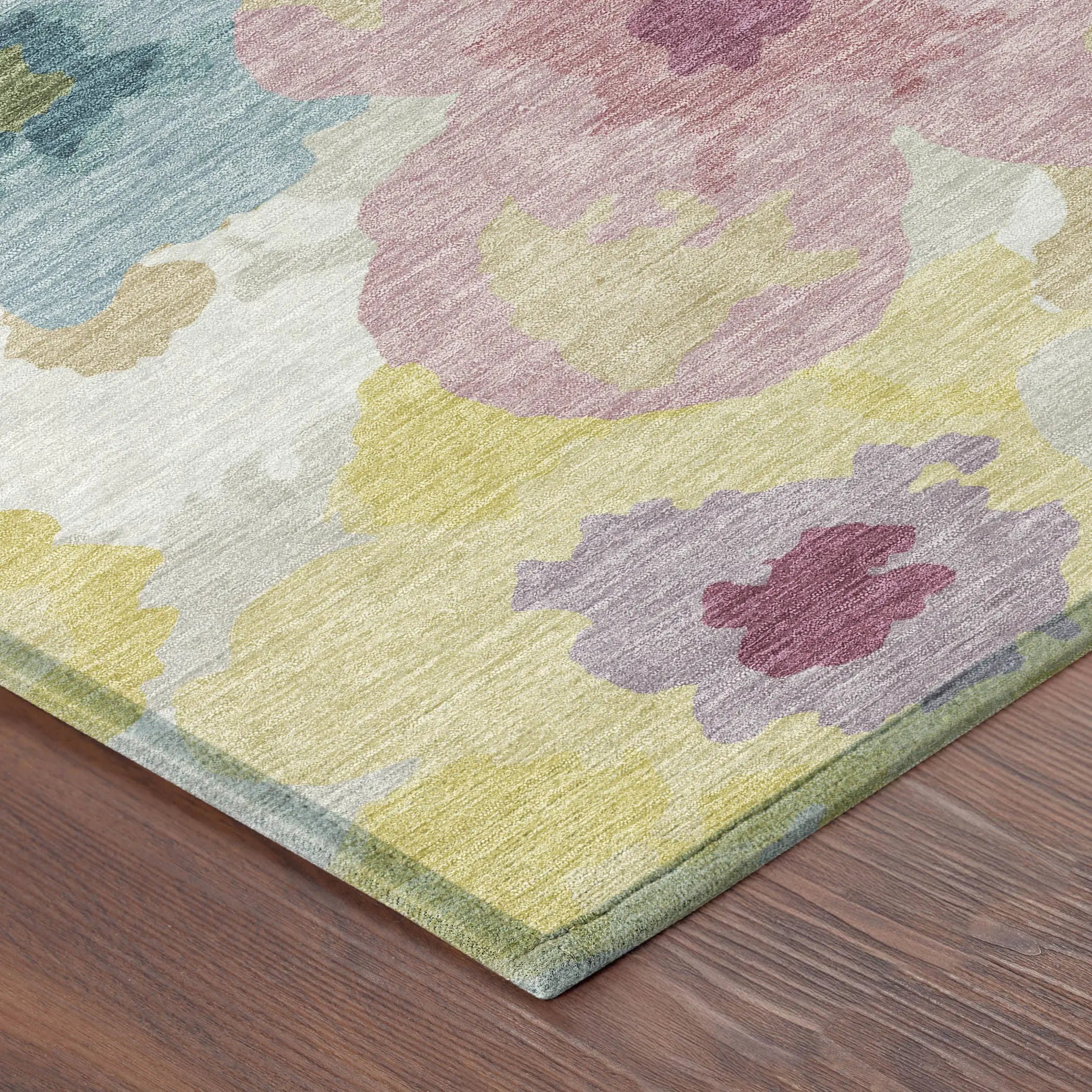 9' X 12' Beige And Ivory Floral Washable Indoor Outdoor Area Rug Homeroots Outdoor