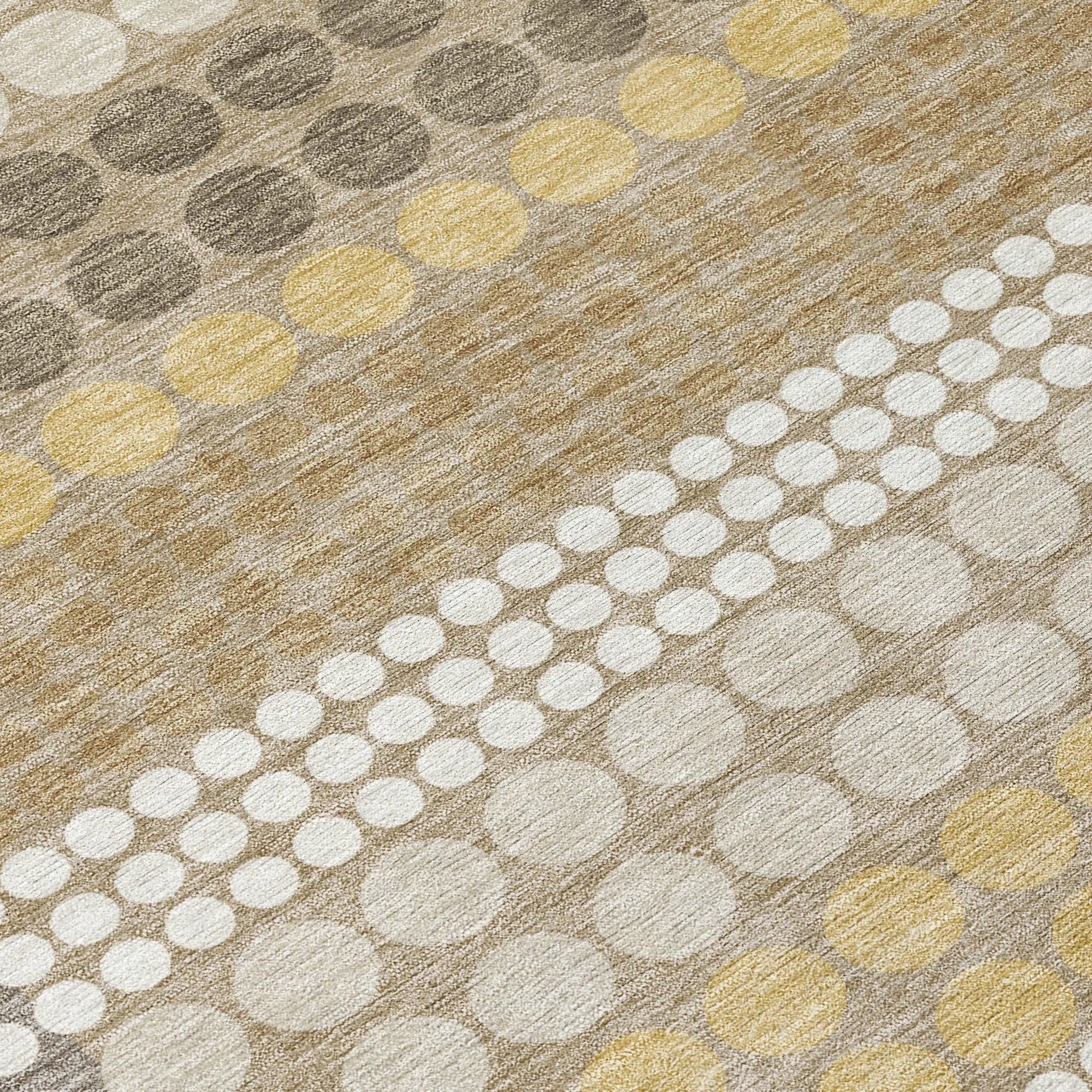 9' X 12' Beige And Ivory Geometric Washable Indoor Outdoor Area Rug Homeroots Outdoor