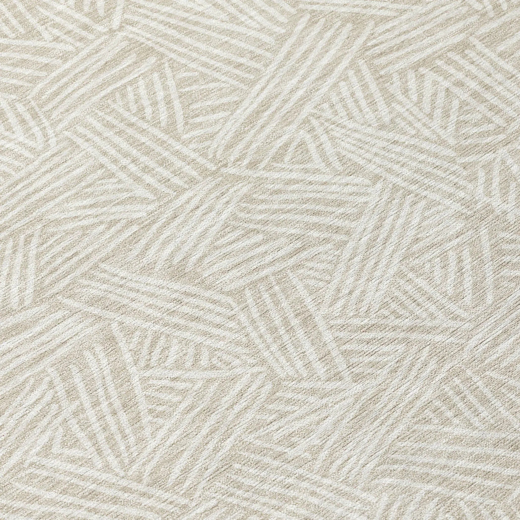 9' X 12' Beige And Ivory Geometric Washable Indoor Outdoor Area Rug Homeroots Outdoor