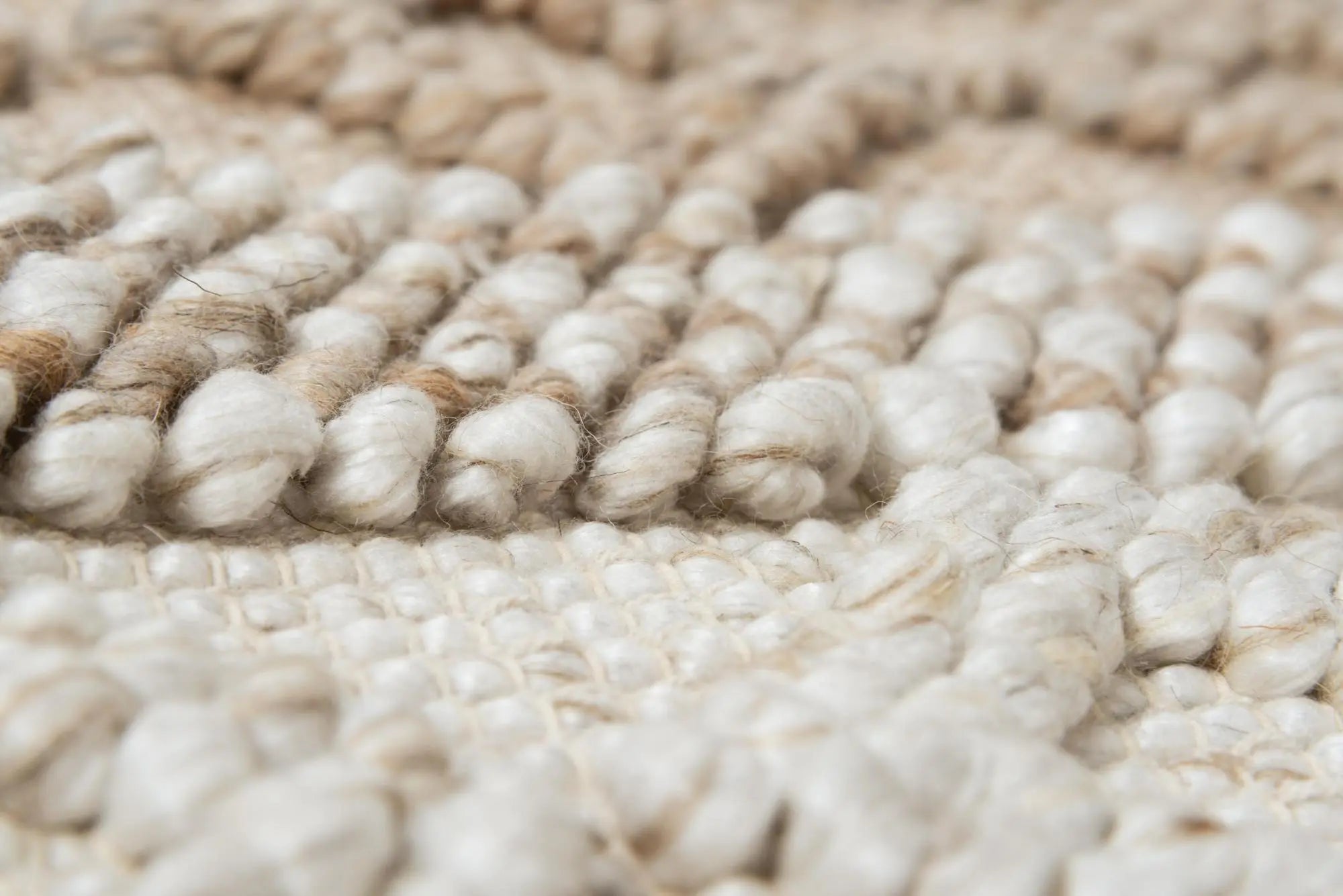 9' X 12' Beige And Natural Wool Geometric Hand Woven Area Rug Homeroots Home Decor