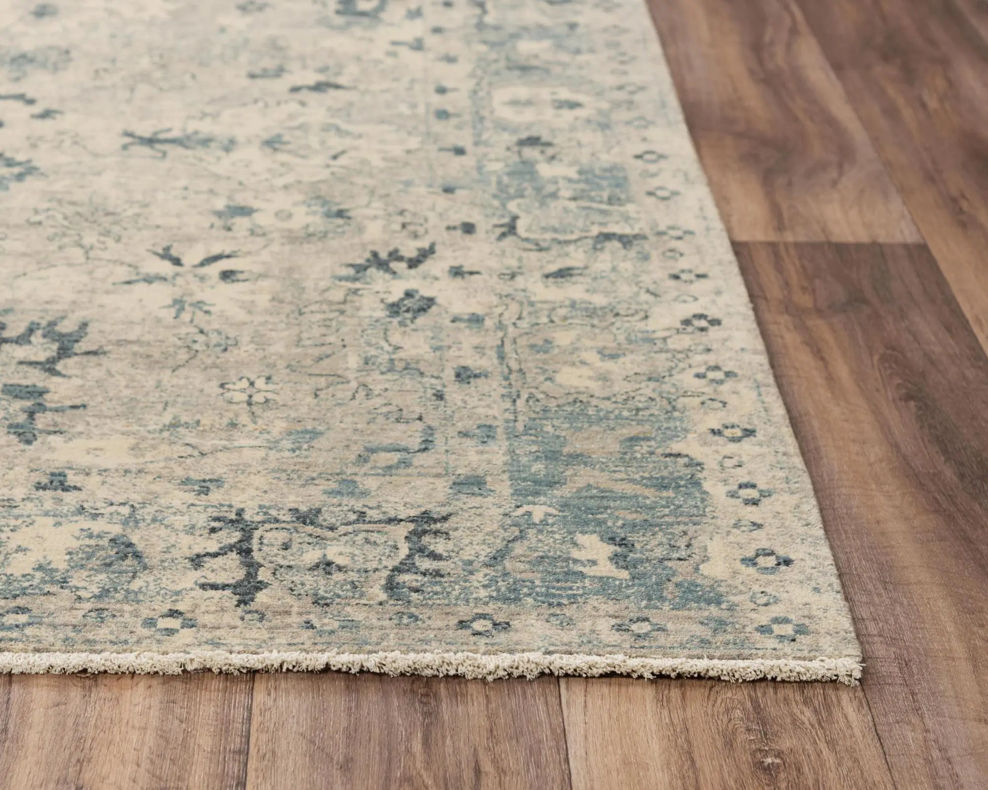 9' X 12' Beige Blue And Ivory Wool Oriental Hand Carved Handmade Area Rug Homeroots Home Decor