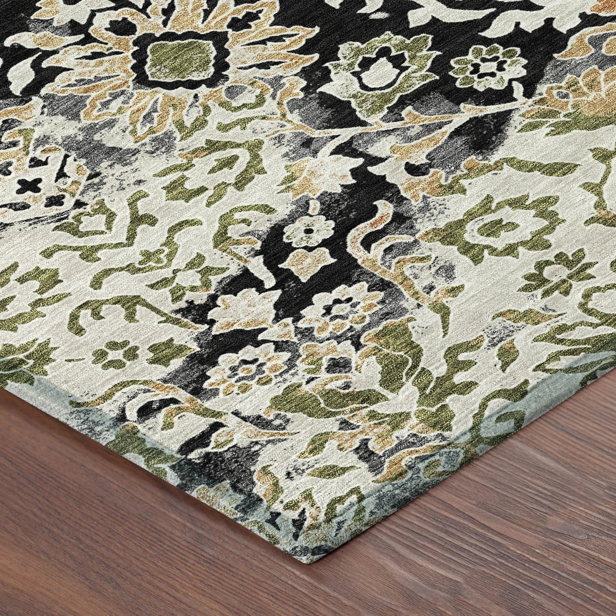 9' X 12' Black And Beige Geometric Washable Indoor Outdoor Area Rug Homeroots Outdoor