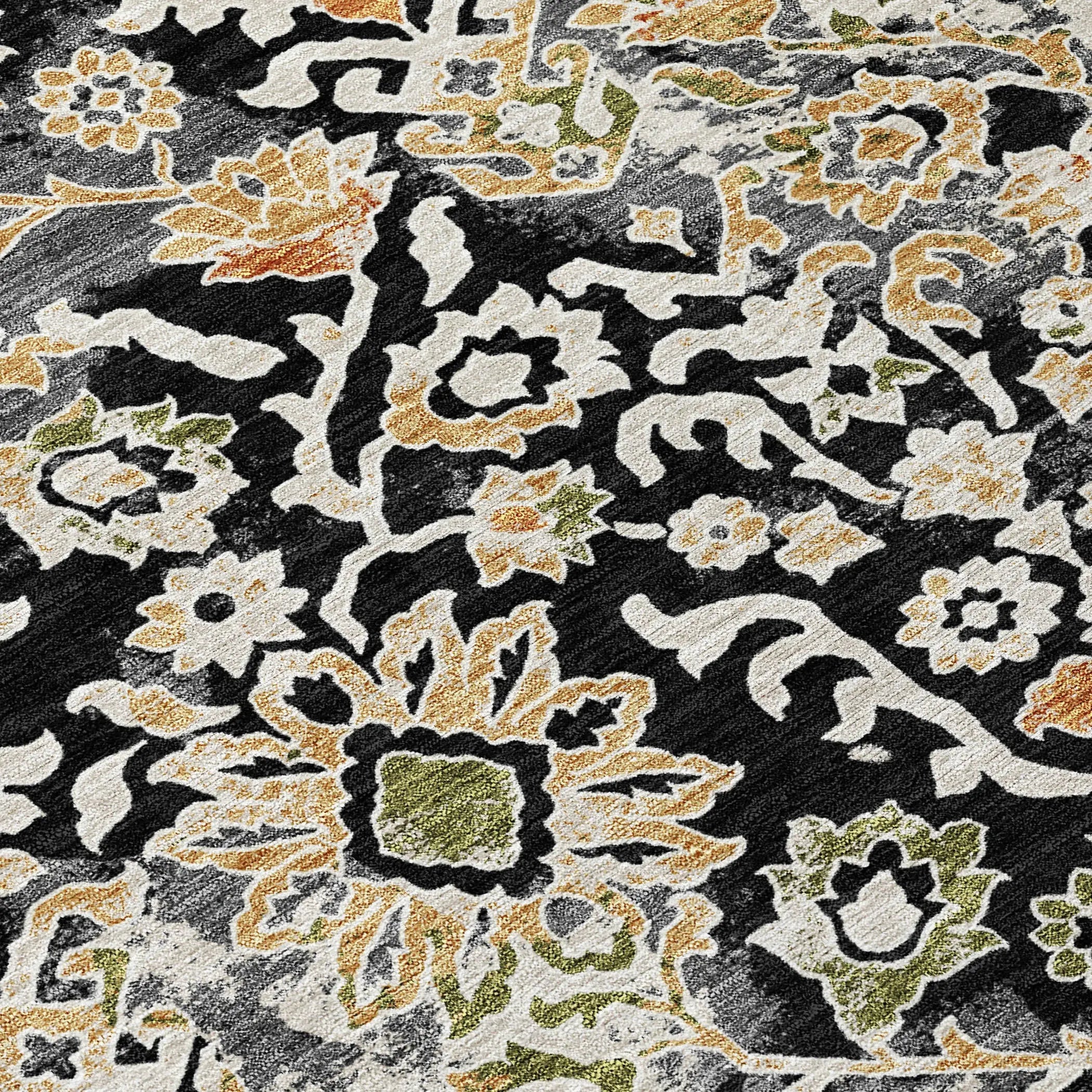 9' X 12' Black And Beige Geometric Washable Indoor Outdoor Area Rug Homeroots Outdoor